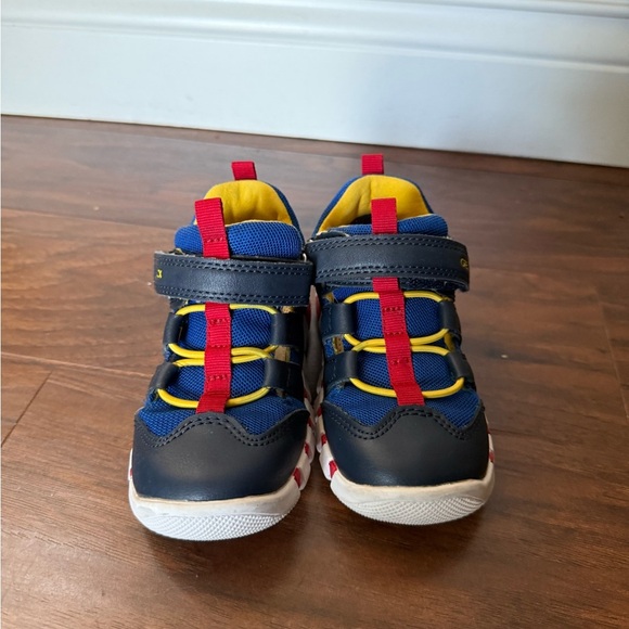 Geox Lepidoo Blue and Red Sneakers Aesthetic Sporty Design-Size 8 - Picture 2 of 13